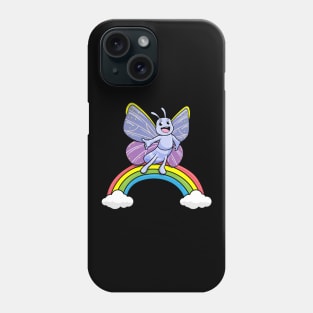 Butterfly with Rainbow and Clouds Phone Case