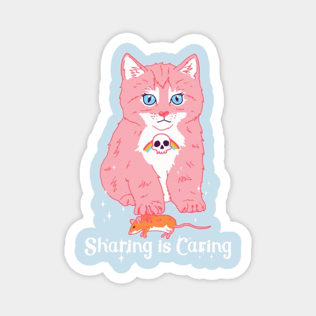 Sharing is Caring Magnet by Hillary White Rabbit