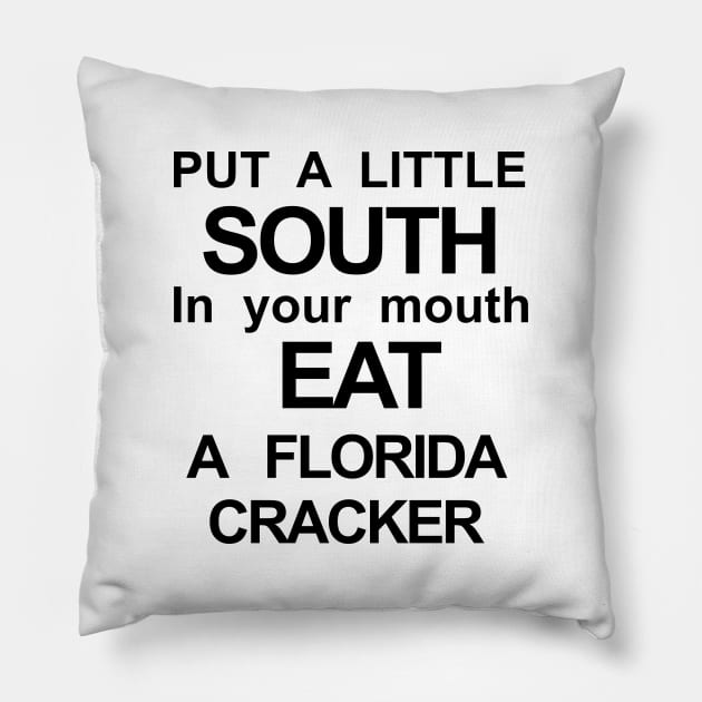 Florida Cracker Pillow by TheCosmicTradingPost