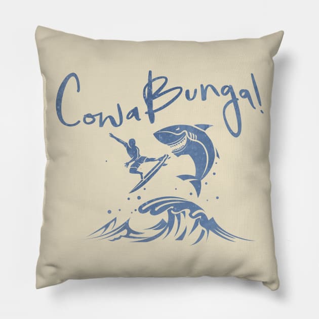 CowaBunga!, Surf Hard Pillow by keshanDSTR