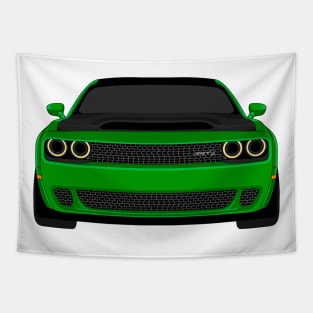 DODGE DEMON FRONT GREEN Tapestry