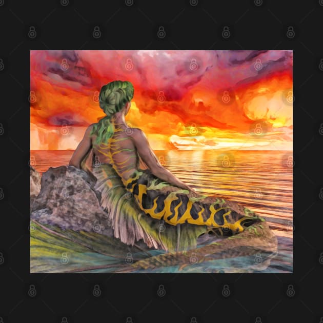 Mermaid Sunset by 2HivelysArt