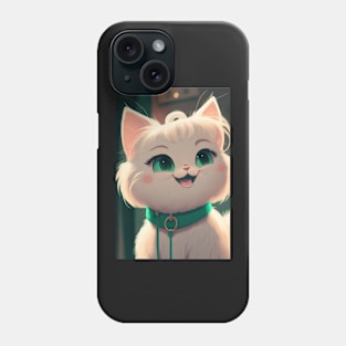 Super cute happy cat Anime style Phone Case