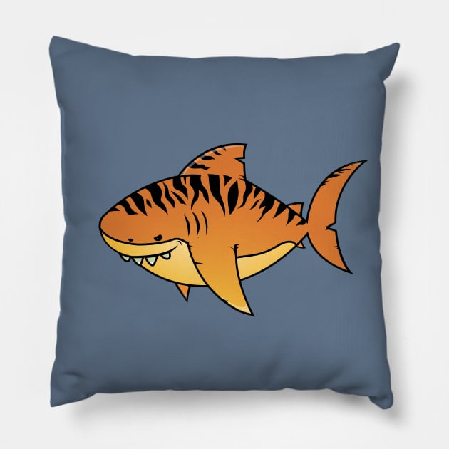 Tiger shark Pillow by mangulica