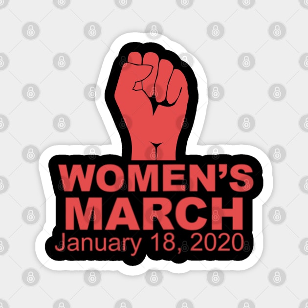 Resist Sister Women's March 2020 Magnet by cedricchungerxc