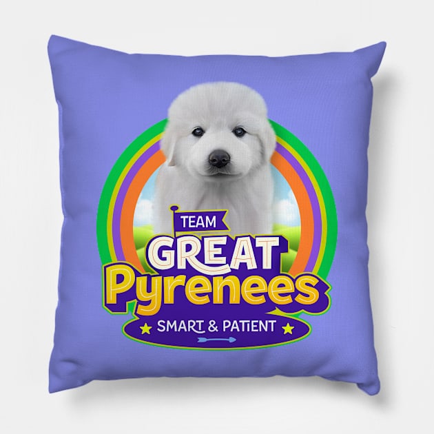 Great Pyrenees Pillow by Puppy & cute