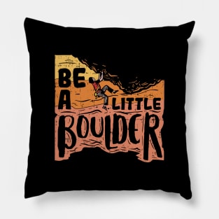 Rock Climber T-Shirt I boulder gift Pillow