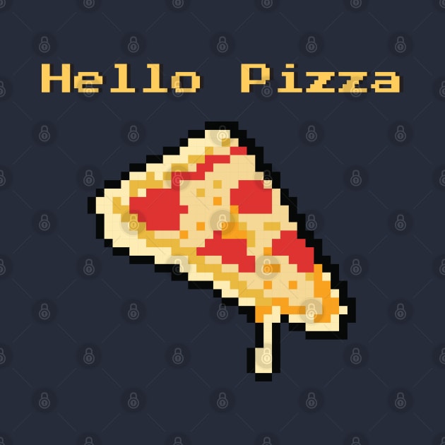 hello pizza pixel art by Giraroad