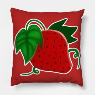 Red Strawberry Pillow