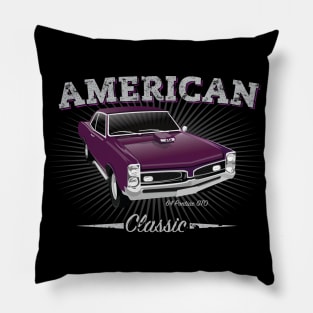 Retro American Classic 1964 GTO T-Shirt Design Pillow