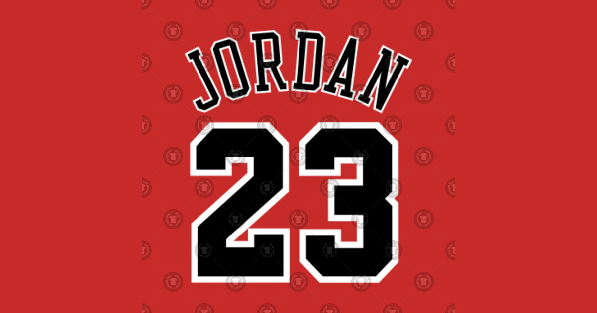 Jordan 23 Jersey Black - Chicago Bulls - Sticker | TeePublic