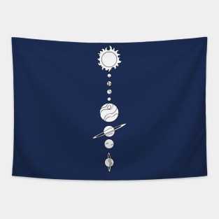 Solar System Doodle Tapestry