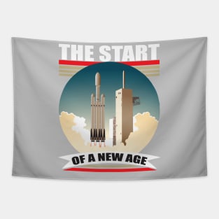 Falcon Heavy "The Start of a new Age" (Celebration) Tapestry