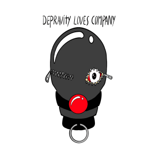 Depravity Loves Company - black letter T-Shirt