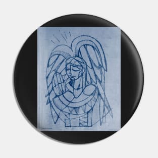 Guardian angel illustration Pin