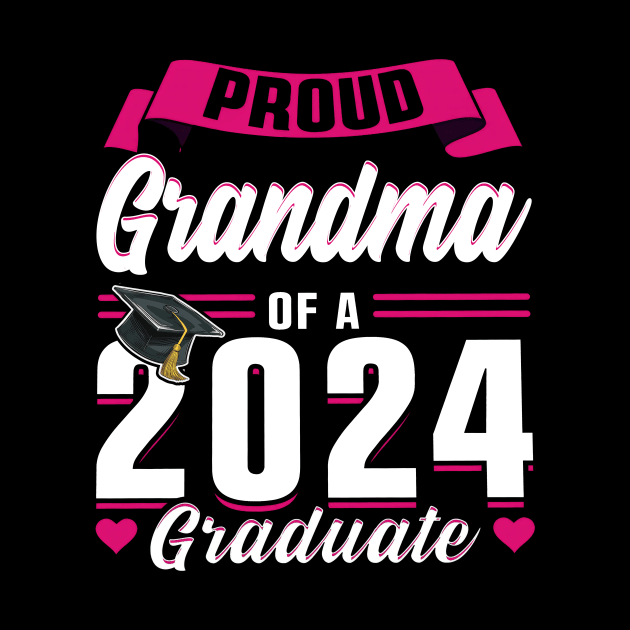 Proud Grandma Of A 2024 Graduate Senior Graduation by cogemma.art