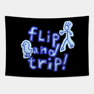 flip and trip Tapestry