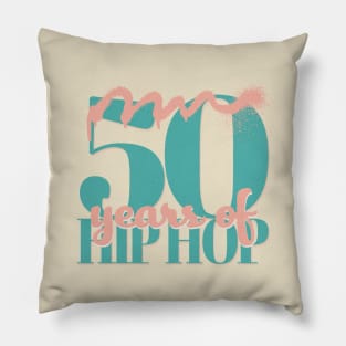 Hip Hop 50 Years of Hip Hop Vintage Pillow