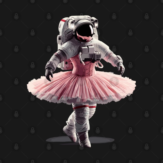 Cute Astronaut in Tutu Ballet Dancing Funny Ballet by KsuAnn