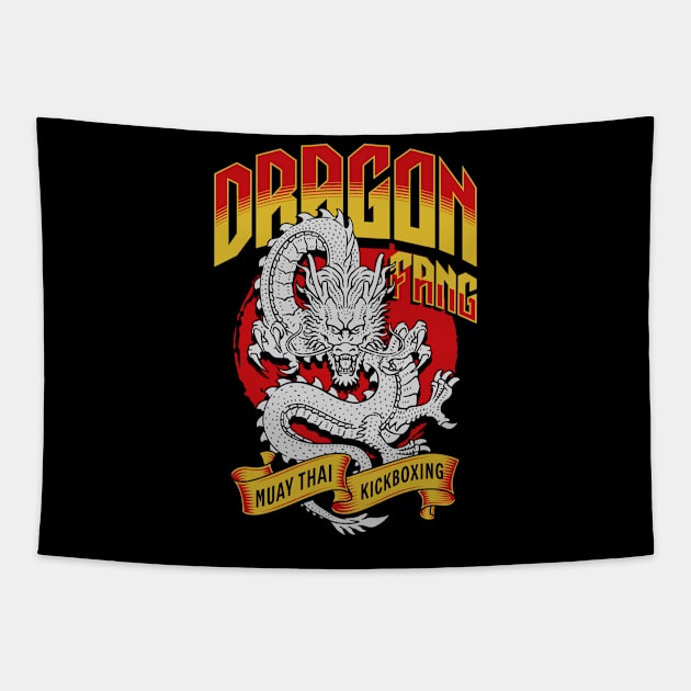 Dragon Fang Muay Thai Tapestry by Evergreen Market