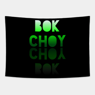 Bok Choy - Healthy Lifestyle - Foodie Food Lover - Graphic Typography Tapestry