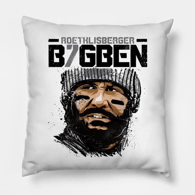 Ben Roethlisberger Pittsburgh Beta Pillow by Buya_Hamkac