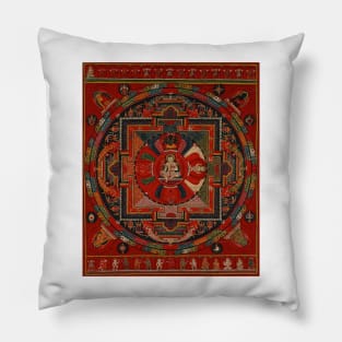 Mandala 117 Amoghapasha The Unfailing Lasso Avalokiteshvara Pillow