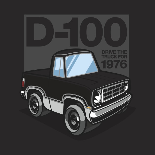 D100 - 1976 White Base (Midnight Black) by jepegdesign