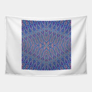 Purple Psychedelic Butterfly Pattern Tapestry