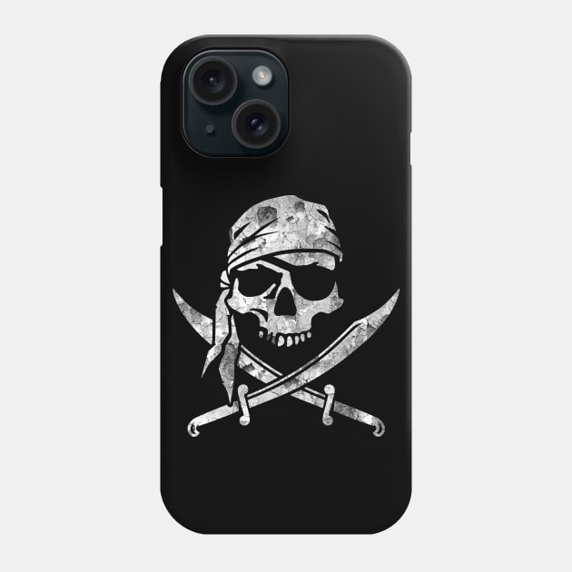 Pirate Skull Jolly Roger Phone Case by BoneheadGraphix