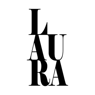 Laura Girls Name Bold Font T-Shirt