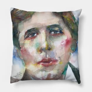 OSCAR WILDE watercolor portrait .7 Pillow