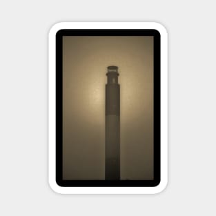 Foggy Lighthouse In Sepia Magnet