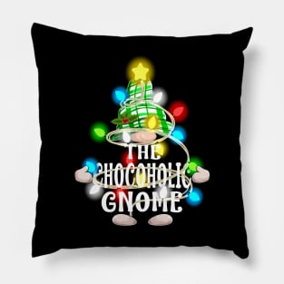 The Chocoholic Gnome Christmas Matching Family Shirt Pillow