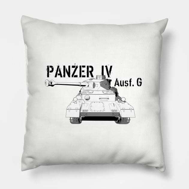 Panzer IV Pillow by sofilein