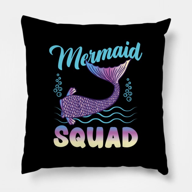 Mermaid Squad Mermaid Pillow by klei-nhanss