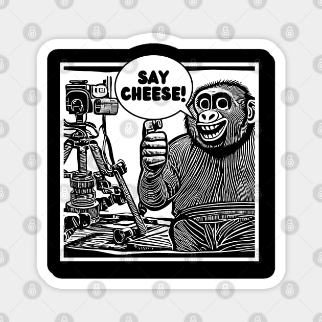 Say Cheese! Magnet by  TigerInSpace