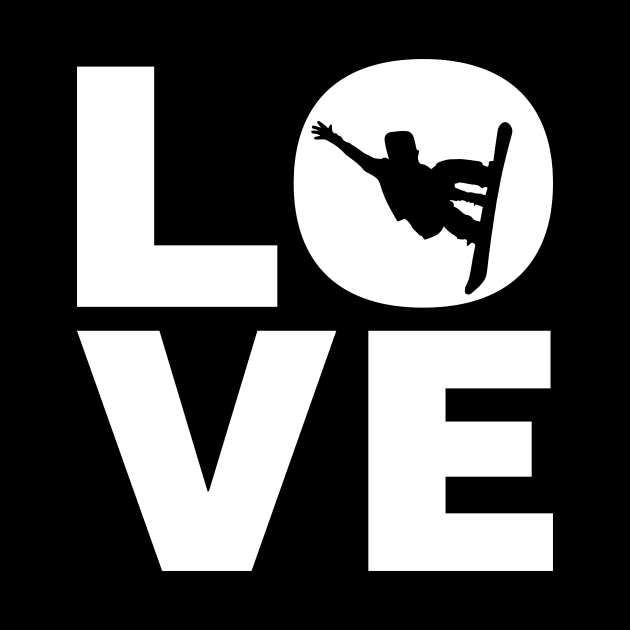 Love Snowboarding Gift For Snowboarders by OceanRadar