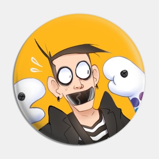 Tape Face Mime Puppets Pin