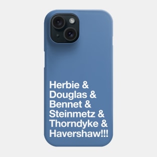 Herbie - Original “&” List (White on Blue) Phone Case