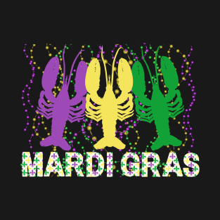 Mardi Gras Crawfish Mardi Gras Flag Colors T-Shirt