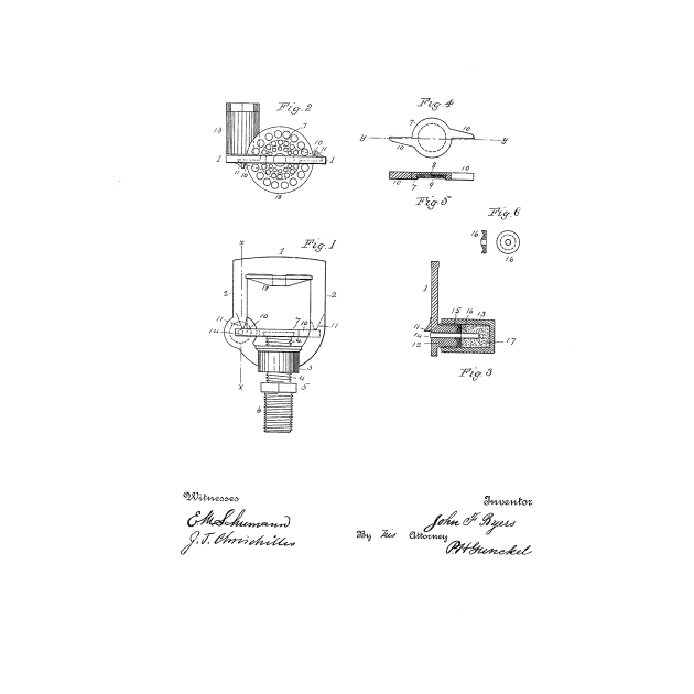 Vintage Patent Hand Drawing by TheYoungDesigns