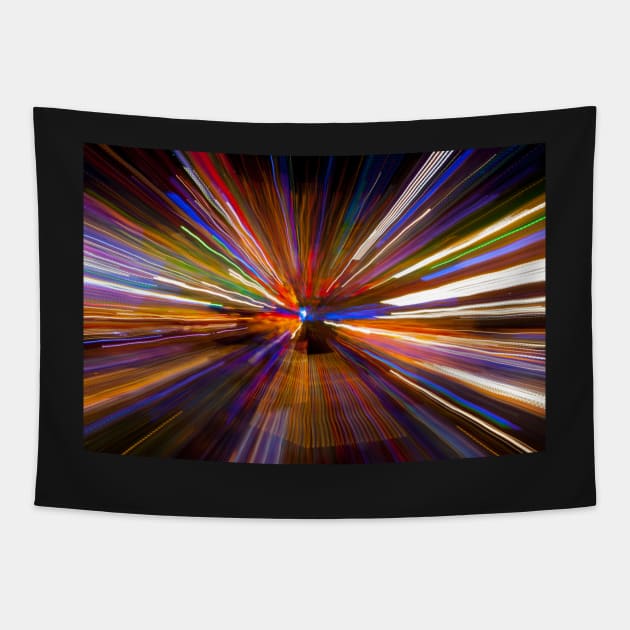 Explosion of light and color II Tapestry by ojovago