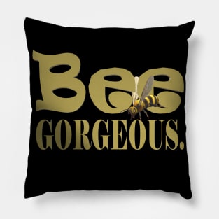 Bee Gorgeous Gold Pillow