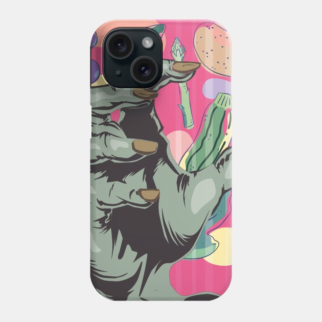 Vegetarian Zombie Hand Phone Case by badCasperTess