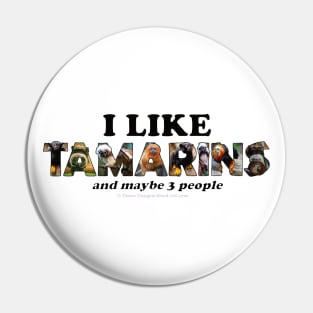 I like Tamarins and maybe 3 people - wildlife oil painting word art Pin