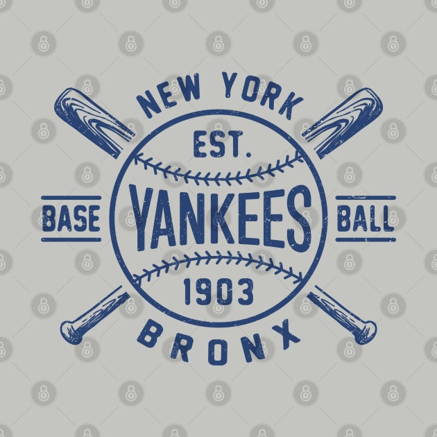 Yankees Bats & Ball 1 by Buck Tee by Buck Tee