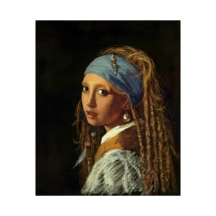 Pirate girl with a pearl earring T-Shirt