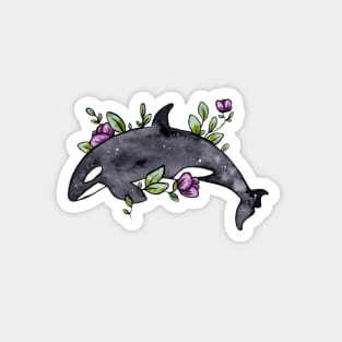 Floral Whale Magnet