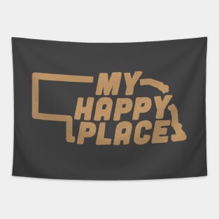 Nebraska My Happy Place Tapestry